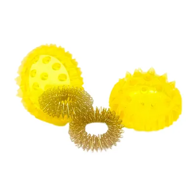 Массажный шарик Су-Джок с двумя кольцевыми пружинами купить в СПб, цена