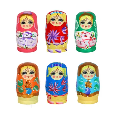 Russian Toys Nesting Dolls Also Known As Babushka Or Matreshka Stock Photo,  Picture and Royalty Free Image. Image 17961198.
