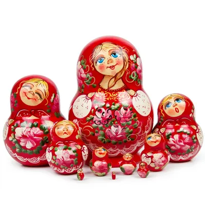 Matreshka 5 places – купить на Ярмарке Мастеров – E63D7COM | Dolls1, Nizhny  Novgorod