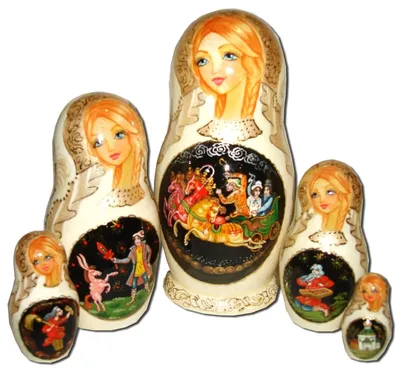 Red Nesting Dolls,Matryoshka Stacking Toy, Handmade Russian Doll, 10  pc,EMOTIONS | eBay
