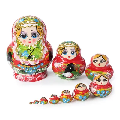 Khokhloma Painting Matryoshka Cutting Board