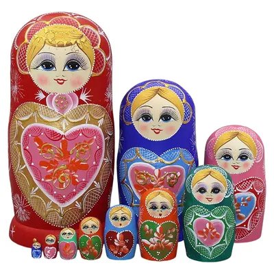 Традиционная русская матрешка, оригинальный подарок, 5 в 1 купить в  интернет магазине | Matryoshka.by