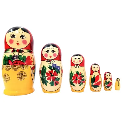 Designocracy Friendship Cat and Dog 3-piece Russian Matreshka Nested Doll |  Oriental Trading