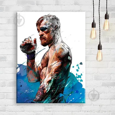 Плакат \"Конор Макгрегор с флагом, Conor McGregor\", 43×60см (ID#771058691),  цена: 190 ₴, купить на Prom.ua