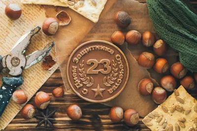 23 февраля. Шоколадная медаль. | b2bchocolate.ru — готовые решения