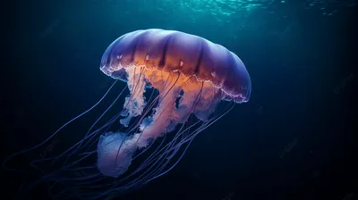 медузы обои скачать бесплатно лучшее фото, Фэнтезийная плавающая медуза, Hd  фотография фото, медуза фон картинки и Фото для бесплатной загрузки