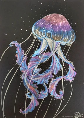 Обои на телефон медуза, дайвер, арт, море, глубина - скачать бесплатно в  высоком качестве из категории \"Арт\"