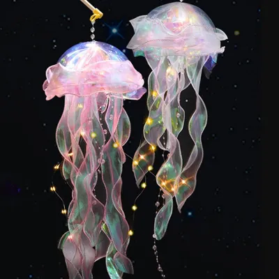 Медуза синяя силиконовая светящаяся 5 х 15 см. на присоске - декорация для  аквариума. - купить с доставкой по выгодным ценам в интернет-магазине OZON  (300142032)