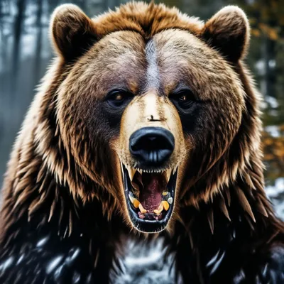 Медведь гризли сидит на берегу реки…» — создано в Шедевруме
