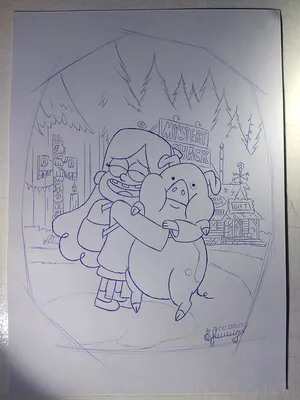 Открытка Gravity Falls Мэйбл и Пухля (Be lucky!) купить по цене 190 руб. в  интернет-магазине Мистер Гик