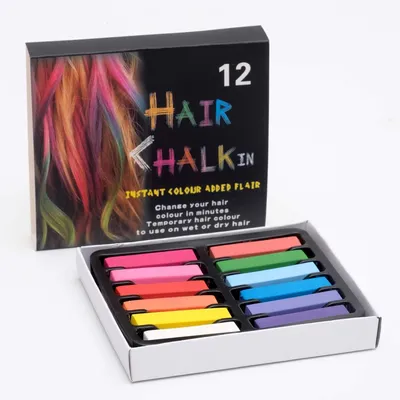 Купить мелки для волос Hair Chalkin 12 шт. 4614740, цены на Мегамаркет |  Артикул: 100036668107