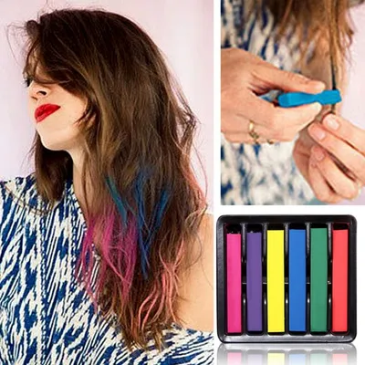 Купить Мелки для волос Hair Chalk 6 цветов по доступной цене в  MixCosmetic.com.ua.