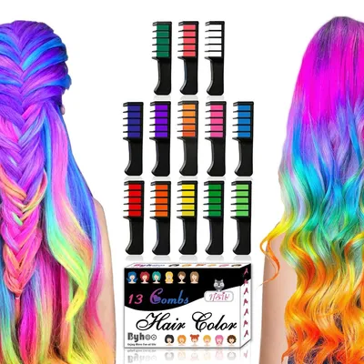 Мелки для окрашивания волос Hair Color Comb, 6 цветов в форме расчески  (ID#156308939), цена: 25 руб., купить на Deal.by
