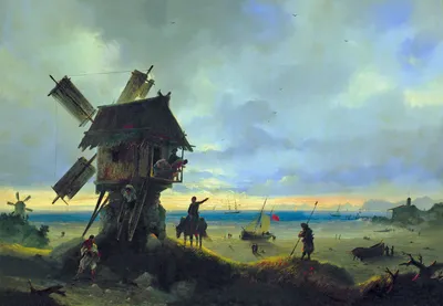 мельница на пшеничном поле с голубым небом Фон И картинка для бесплатной  загрузки - Pngtree