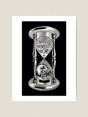 Memento Mori Hourglass\" Art Print for Sale by Beltschazar | Redbubble