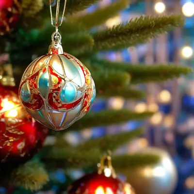 Download wallpaper New Year, Christmas, christmas, balls, merry christmas,  gift, decor… | Рождественская фотография, Рождественские баннеры,  Рождественские картинки