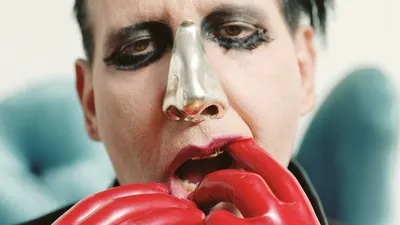 Плакат \"Мэрилин Мэнсон с рогами, Marilyn Manson\", 60×43см (ID#1088872990),  цена: 190 ₴, купить на Prom.ua