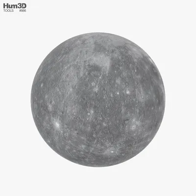 Меркурий 3D модель - Скачать Космос на 3DModels.org