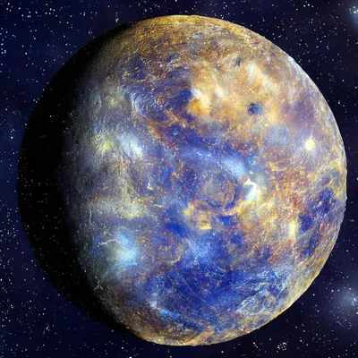 Фото Меркурия с Земли, реалистично…» — создано в Шедевруме