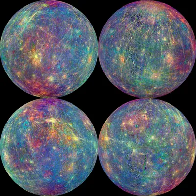 Картографирование Меркурия • Анастасия Стебалина • Научная картинка дня на  «Элементах» • Астрономия