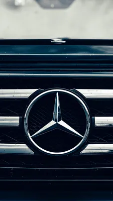 Эмблема на капот Mercedes (черная) - avtostyle