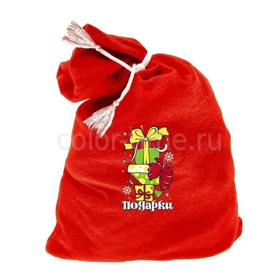 Подарочный мешок «Снежинки» красный 1300 гр, текстильная новогодняя  упаковка для подарков, конфет
