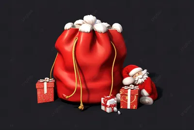 Подарки к праздникам :: Новый год :: Мешок для подарков \"Счастливого  Рождества\"