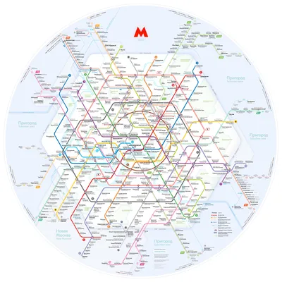 Схема Московского метро 2030