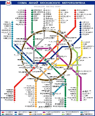 Схема метро Москвы 2024 | RC