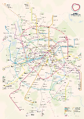 Географическая промо-схема Московского метро