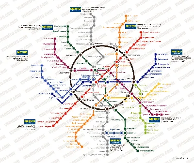 Схема московского метро Ильи Бирмана (2007...2012)