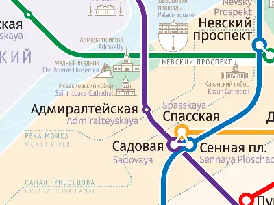 Схема новых станций метро Санкт-Петербурга: когда, где и что построят