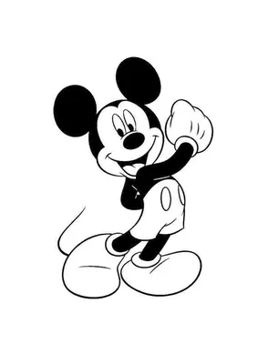 Чёрно-белый Микки Маус со …» — создано в Шедевруме