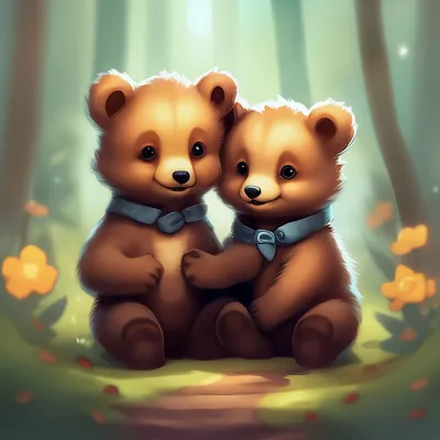милые медвежата PNG , милый, медведь, наклейка PNG картинки и пнг PSD  рисунок для бесплатной загрузки