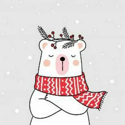 Милый новогодний нарисованный пост для ИГ с оленем в коньках и в шарфе с  надписью привет зима | Flyvi