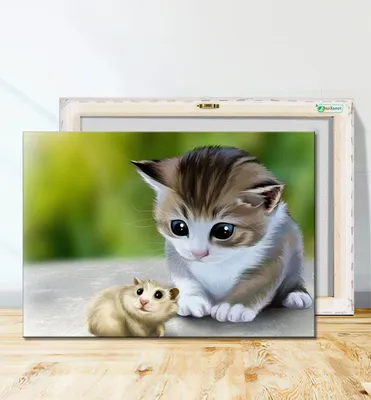 Картина на холсте (милые маленькие котята, котята милые, кошки милые, милые  котики животные) 30x40 интерьерная в комнату на стену , в спальню - купить  по низкой цене в интернет-магазине OZON (621221504)