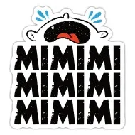 sleepy blob mimimi\" Sticker for Sale by Jun-hug | Redbubble