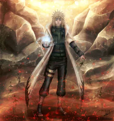 Avatar of minato namikaze with a circular background on Craiyon