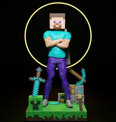 3D file Steve Minecraft 👨・Model to download and 3D print・Cults
