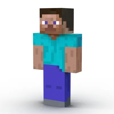 3d Max Minecraft Steve