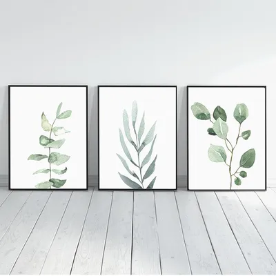 минималистичные фотообои с растениями и цветами - TenStickers
