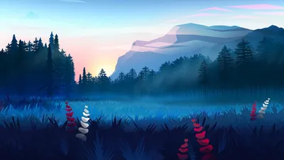 Картинки природа, горы, озеро, домик, минимализм, вода, отражение, красиво,  лес, 2015, домик в горах - обои 1280x800, картинка №135175