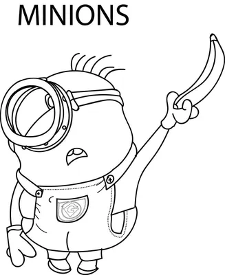 Раскраска Миньоны убегают | Minion coloring pages, Minions coloring pages,  Minions
