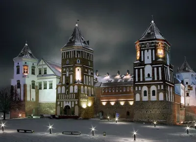 Мирский замок\" - картина из стекла купить в Минске