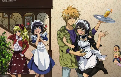 Обои Ayuzawa Misaki, Kaichou wa Maid-sama!, Usui Takumi, Мисаки Аюдзава,  Такуми Усуе, Президент студсовета - горничная! ка… | Maid sama manga, Maid  sama, Anime maid