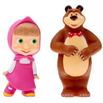 Набор резиновых игрушек «Маша и Медведь» в Бишкеке купить по ☝доступной  цене в Кыргызстане ▶️ max.kg