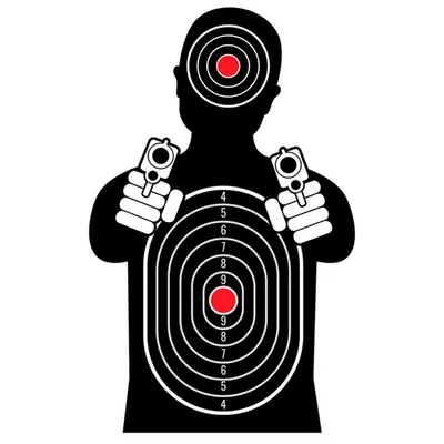 Мишень для стрельбы, пистолетная 50Х50см (бумага 1х100шт.) - купить с  доставкой по выгодным ценам в интернет-магазине OZON (595641054)