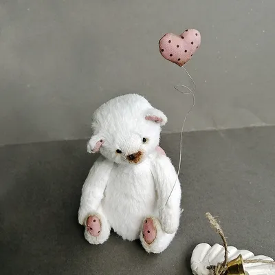 Мягкая игрушка мишка плюшевый с сердечком 50 СМ - купить с доставкой по  выгодным ценам в интернет-магазине OZON (256504116)