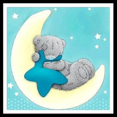 милый мишка спит на Луне иллюстрация вектора. иллюстрации насчитывающей  график - 215837945