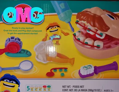 Игровой мини-набор Play-Doh \"Мистер Зубастик\", Hasbro, E4919 |  Интернет-магазин Континент игрушек